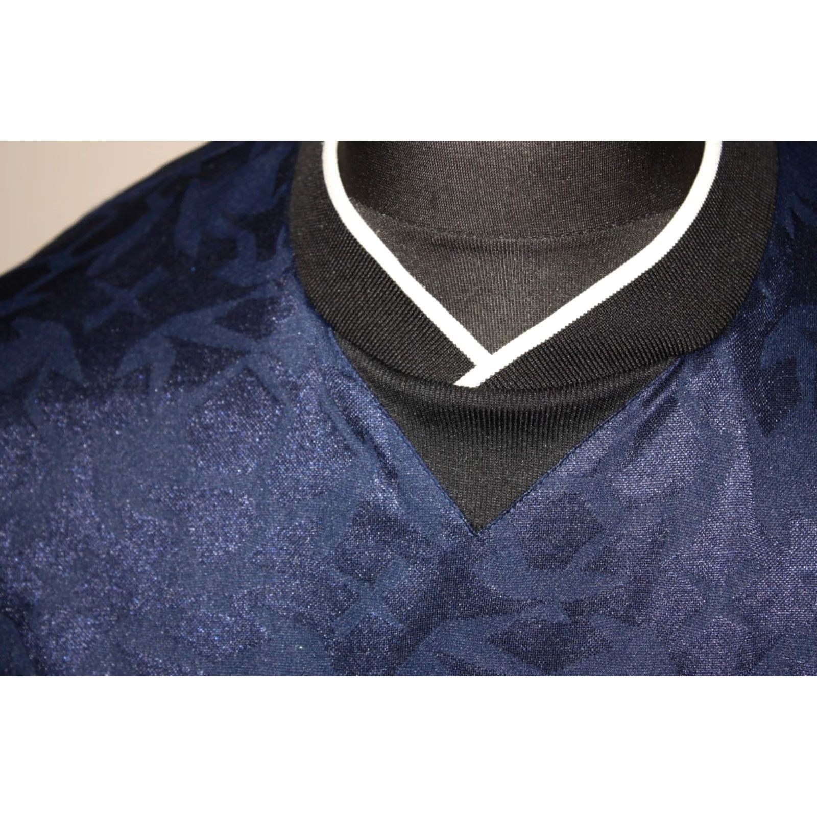 Nike VINTAGE Nike 90's mens football shirt Blue Size L Size US L / EU 52-54 / 3 - 3 Thumbnail