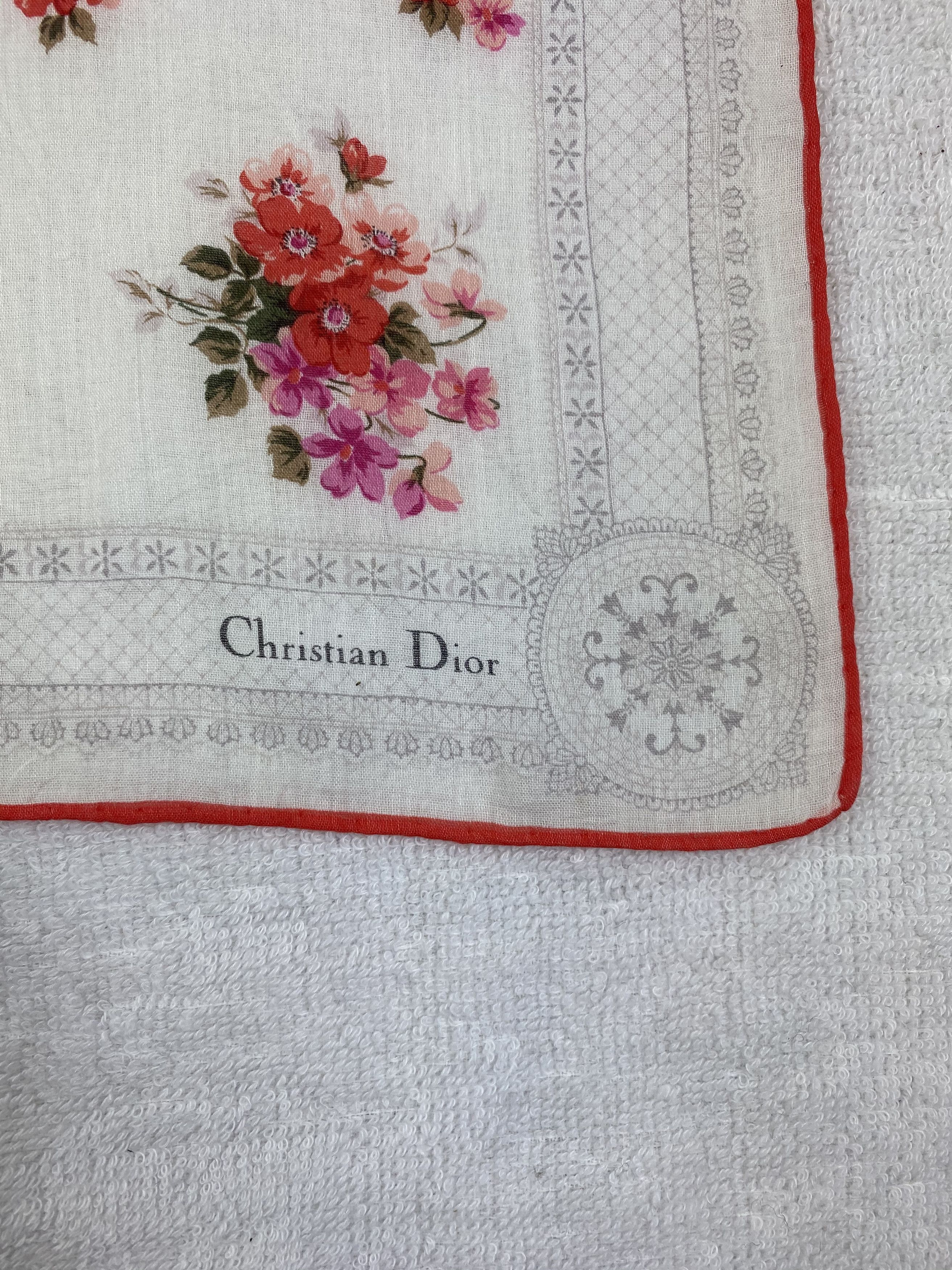 Vintage Christian Dior Handkerchief / Bandana / Neckerchief Size ONE SIZE - 5 Thumbnail