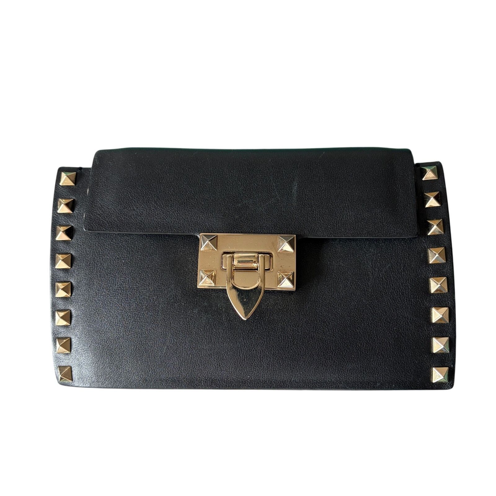 Valentino Valentino Rockstud Flap Convertible Black Leather Bag + COA Size ONE SIZE - 1 Thumbnail