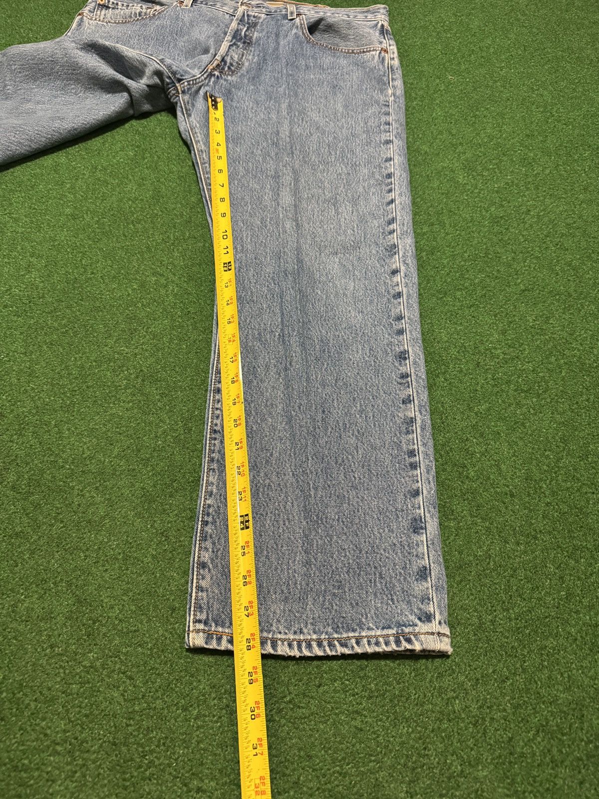 Levi's Vintage Clothing Levi’s 501 Straight 38x28 90s Y2K Denim Button Fly Jeans Size US 38 / EU 54 - 7 Thumbnail