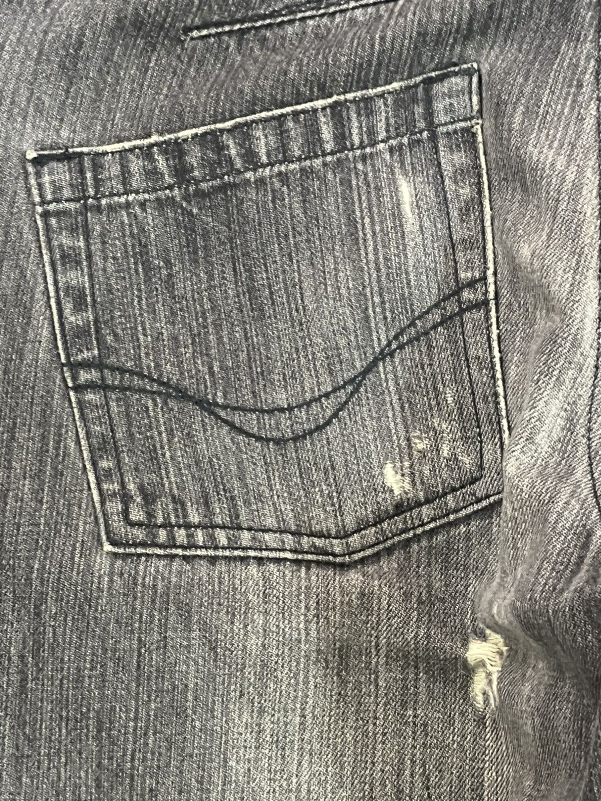 Oakley × Vintage Vintage Oakley Industrial Denim Slim Fit Distressed Denim Size US 31 - 12 Thumbnail