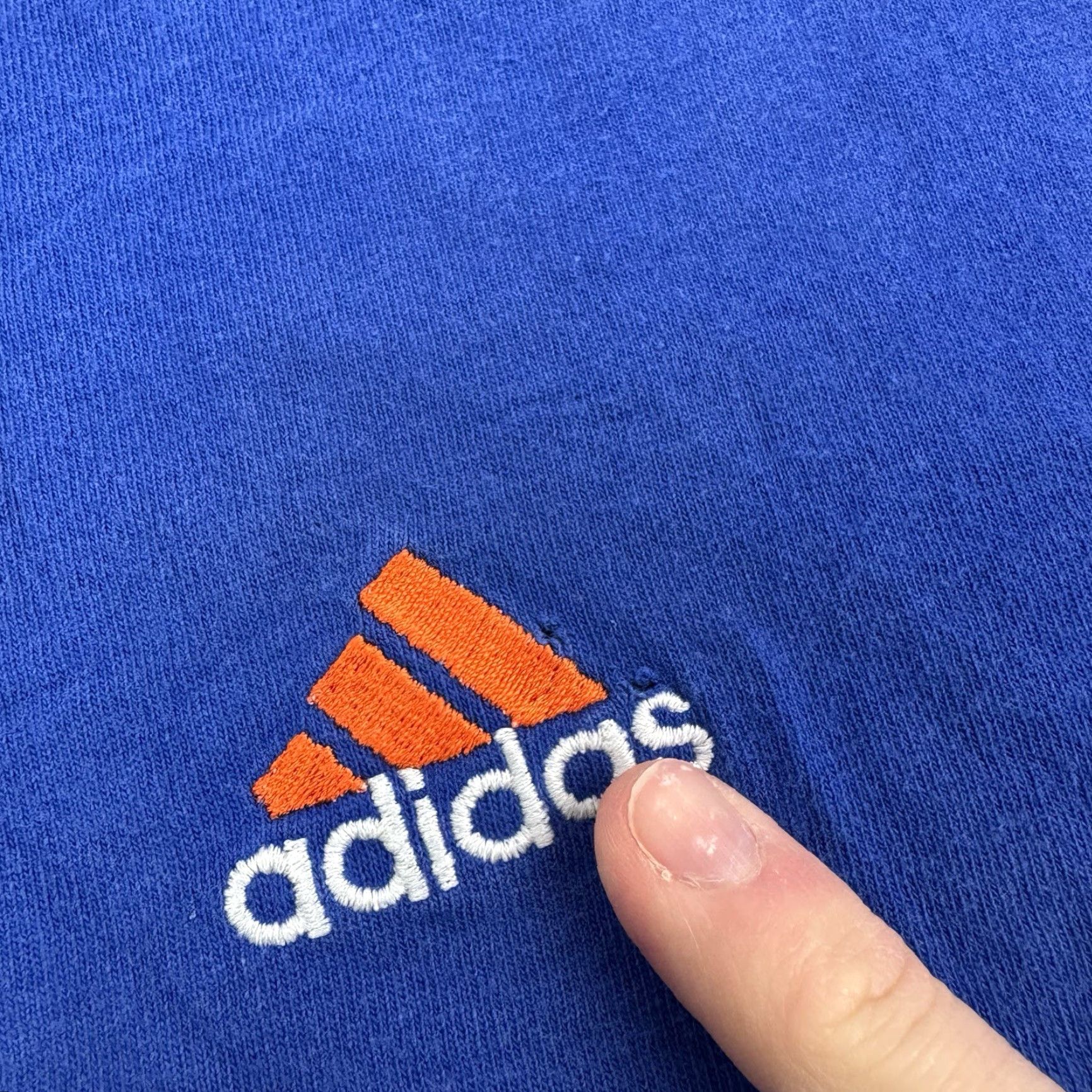 Adidas VINTAGE adidas T Shirt Adult Large Sports Soccer 3 Stripes Embroidery Logo 90s Size US L / EU 52-54 / 3 - 4 Thumbnail
