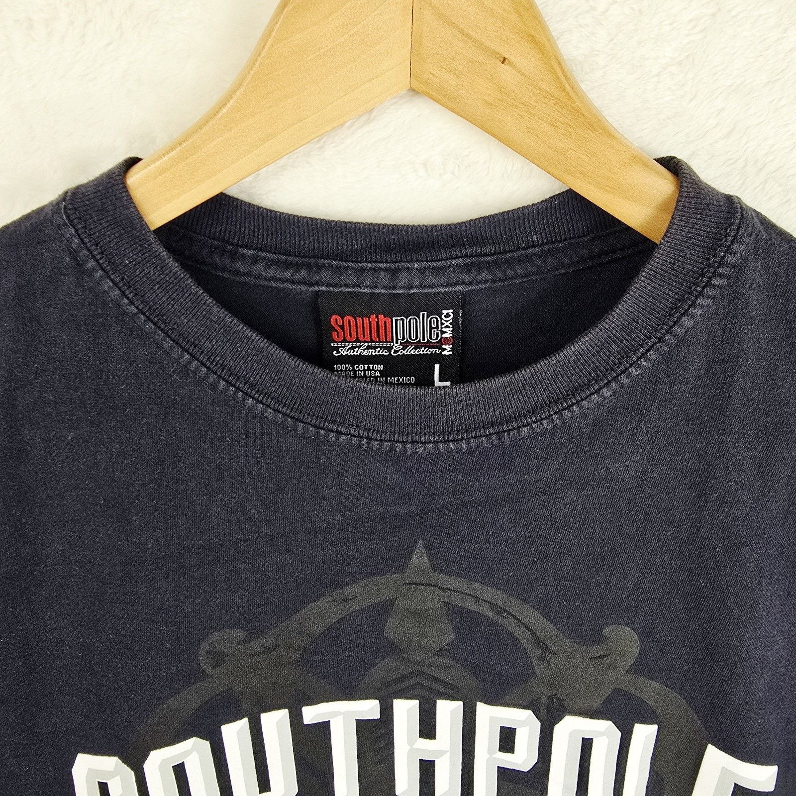 Southpole Vintage Southpole Classic Shirt Mens Large Navy Skater Size US L / EU 52-54 / 3 - 4 Thumbnail