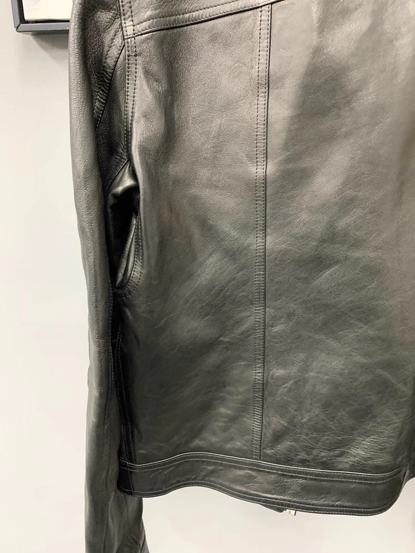 Rick Owens Rick Owens 23SS Leather Biker Jacket K34 Size US M / EU 48-50 / 2 - 6 Thumbnail