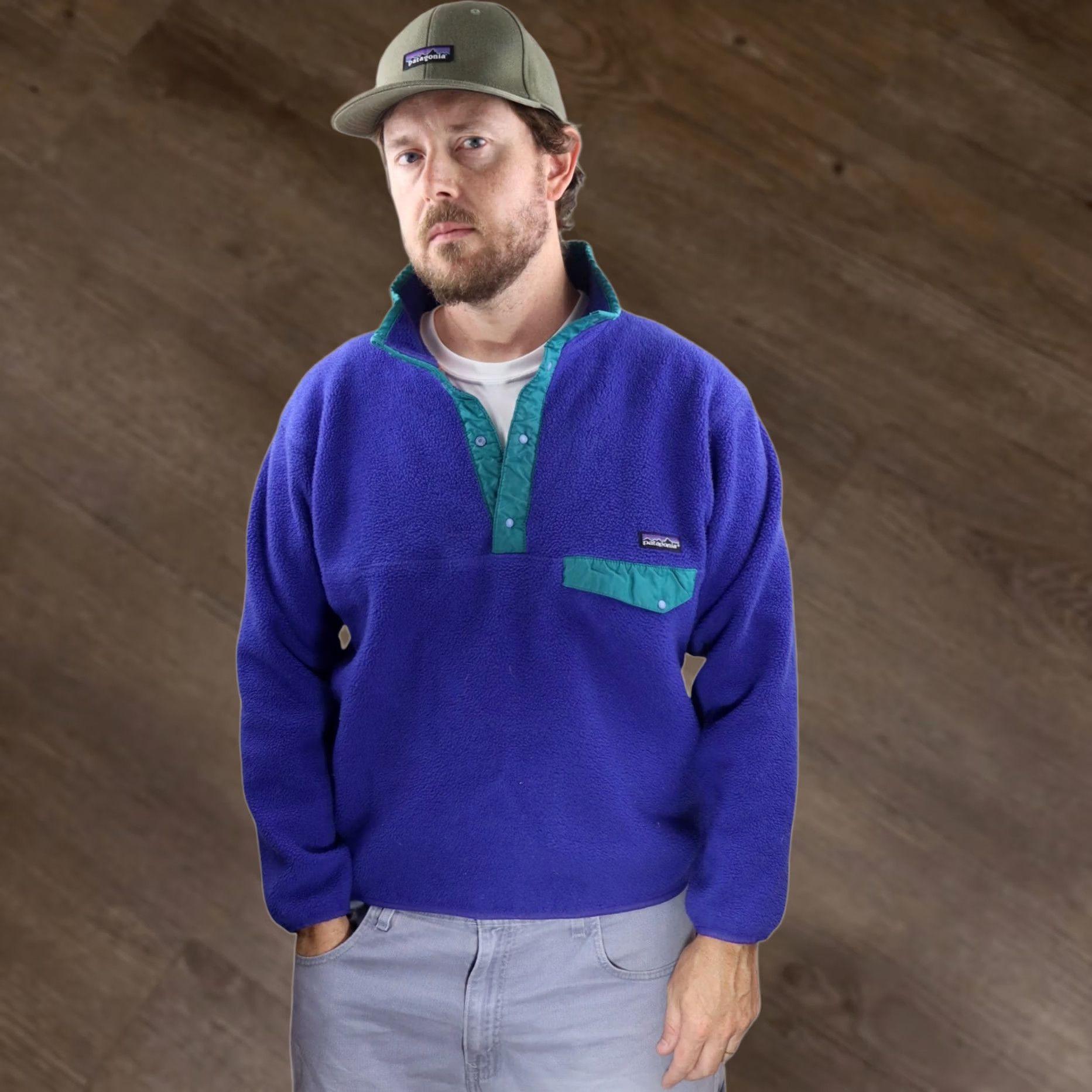 Patagonia × Streetwear × Vintage Patagonia 90s Zen Turtle Snap-T