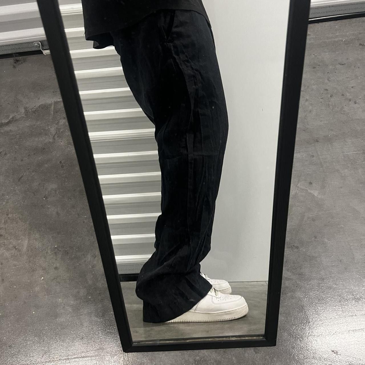 Abercrombie & Fitch Crazy Vintage Y2K/2000s Baggy Abercrombie and Fitch Wideleg Black Sweatpants! Size US 32 / EU 48 - 1 Thumbnail