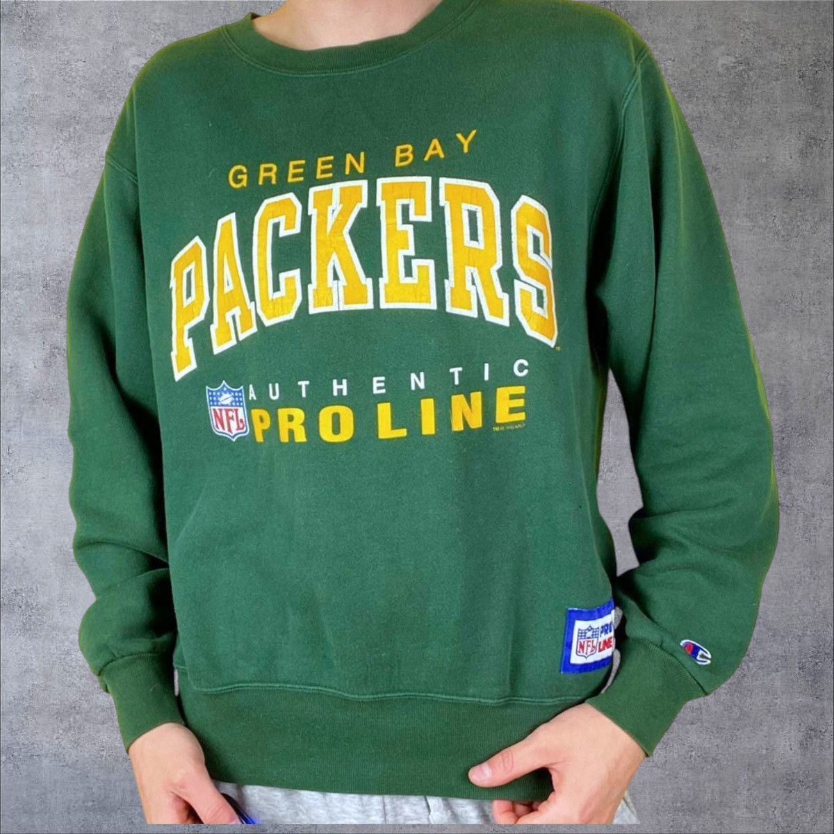 Champion × Vintage Vintage Green Bay Packers Sweatshirt Size US M / EU 48-50 / 2 - 2 Thumbnail