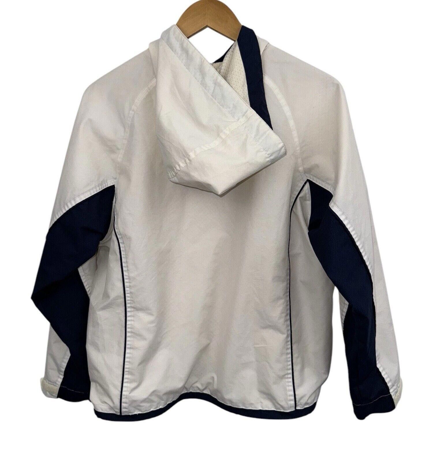 Reebok Vintage Reebok 1/4 Zip White Blue Adjustable Jacket Womens 8 Size M / US 6-8 / IT 42-44 - 4 Thumbnail