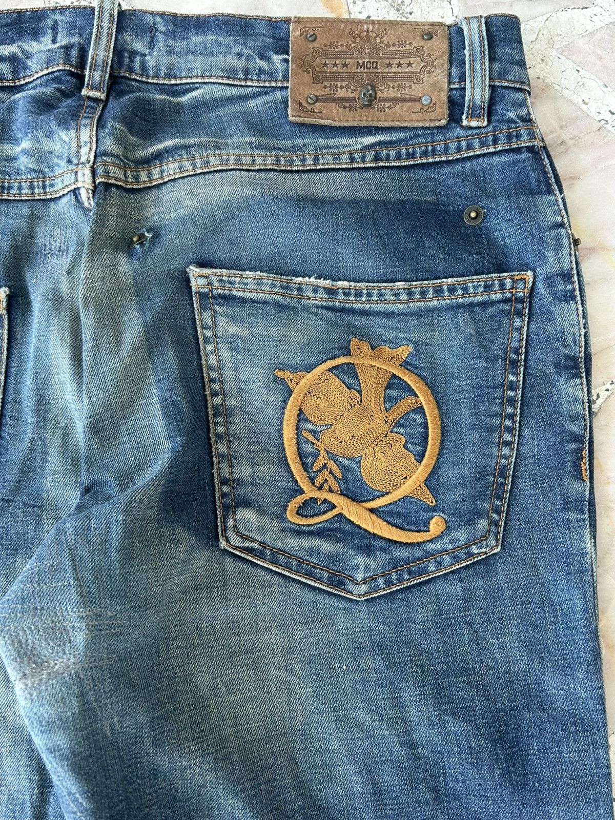 MCQ Alexander Mcqueen Vintage Swallow Pocket Jeans Size US 34 / EU 50 - 12 Thumbnail