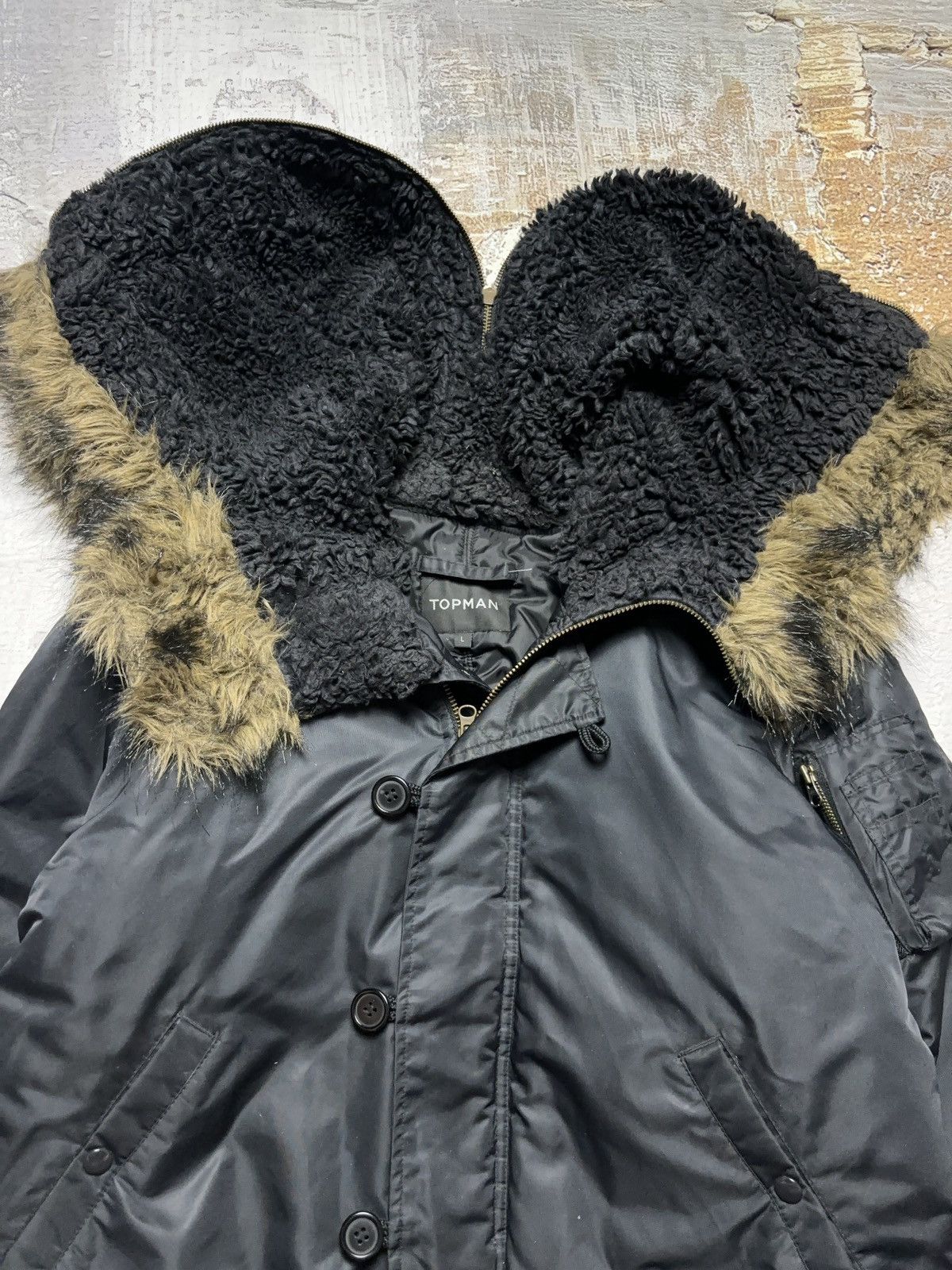 Vintage Vintage N2B style Hooded Cropped Bomber Jacket Size US L / EU 52-54 / 3 - 2 Thumbnail