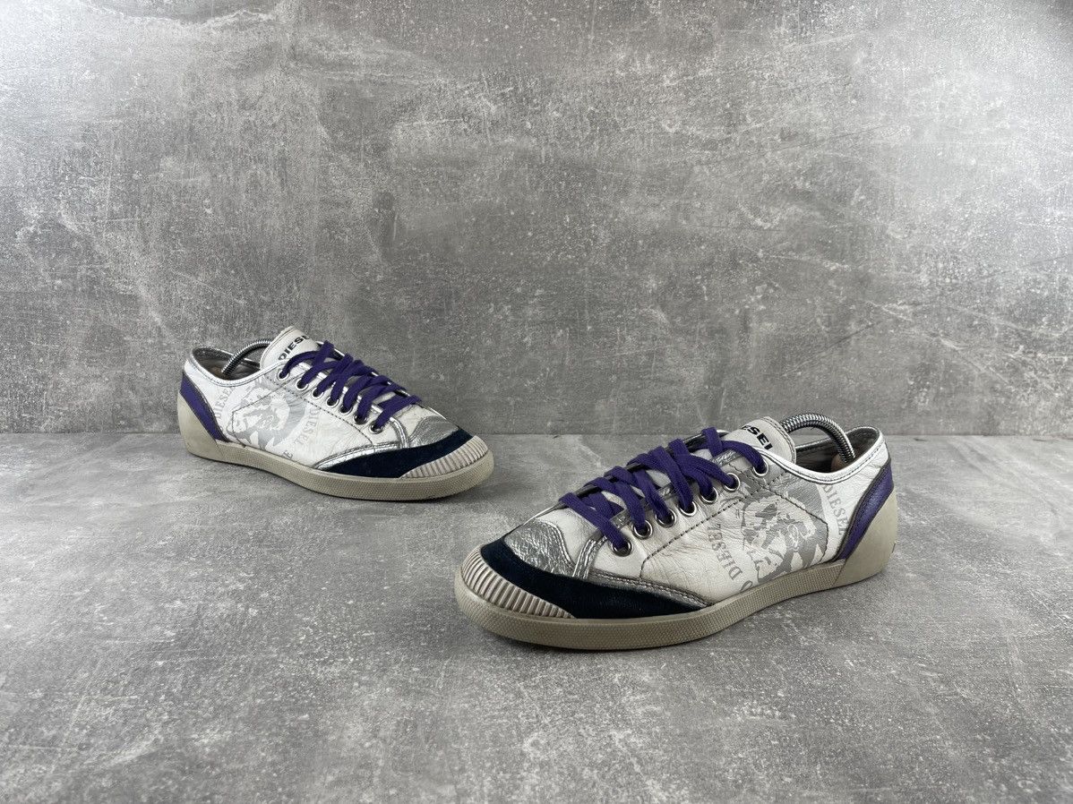 Diesel Rare Diesel Archive Sneakers 00s Logo Print Mohawk Italy Size US 9 / EU 42 - 4 Thumbnail