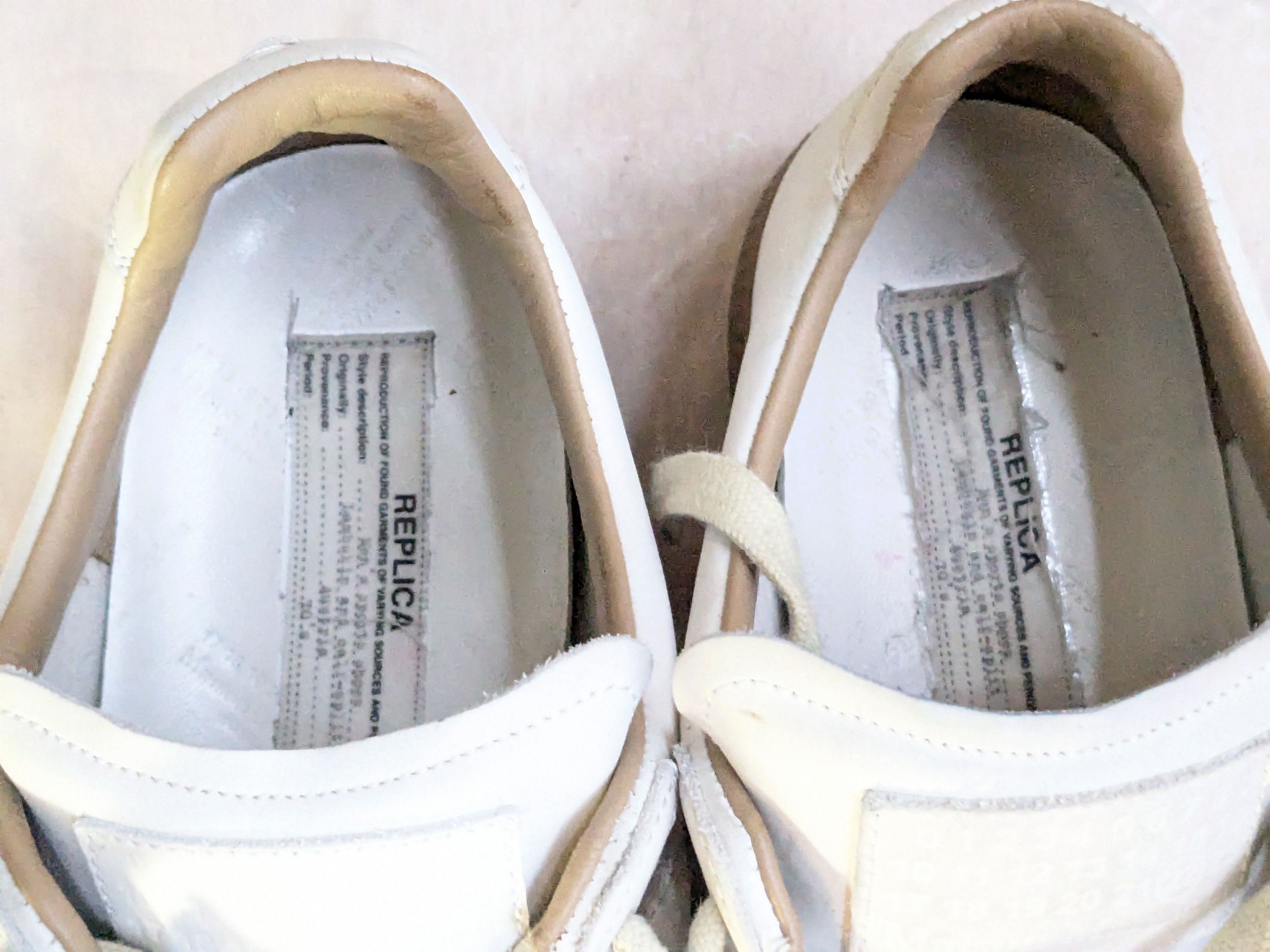 Maison Margiela Maison Martin Margiela White Replica Splatter Shoe Size US 12 / EU 45 - 7 Thumbnail