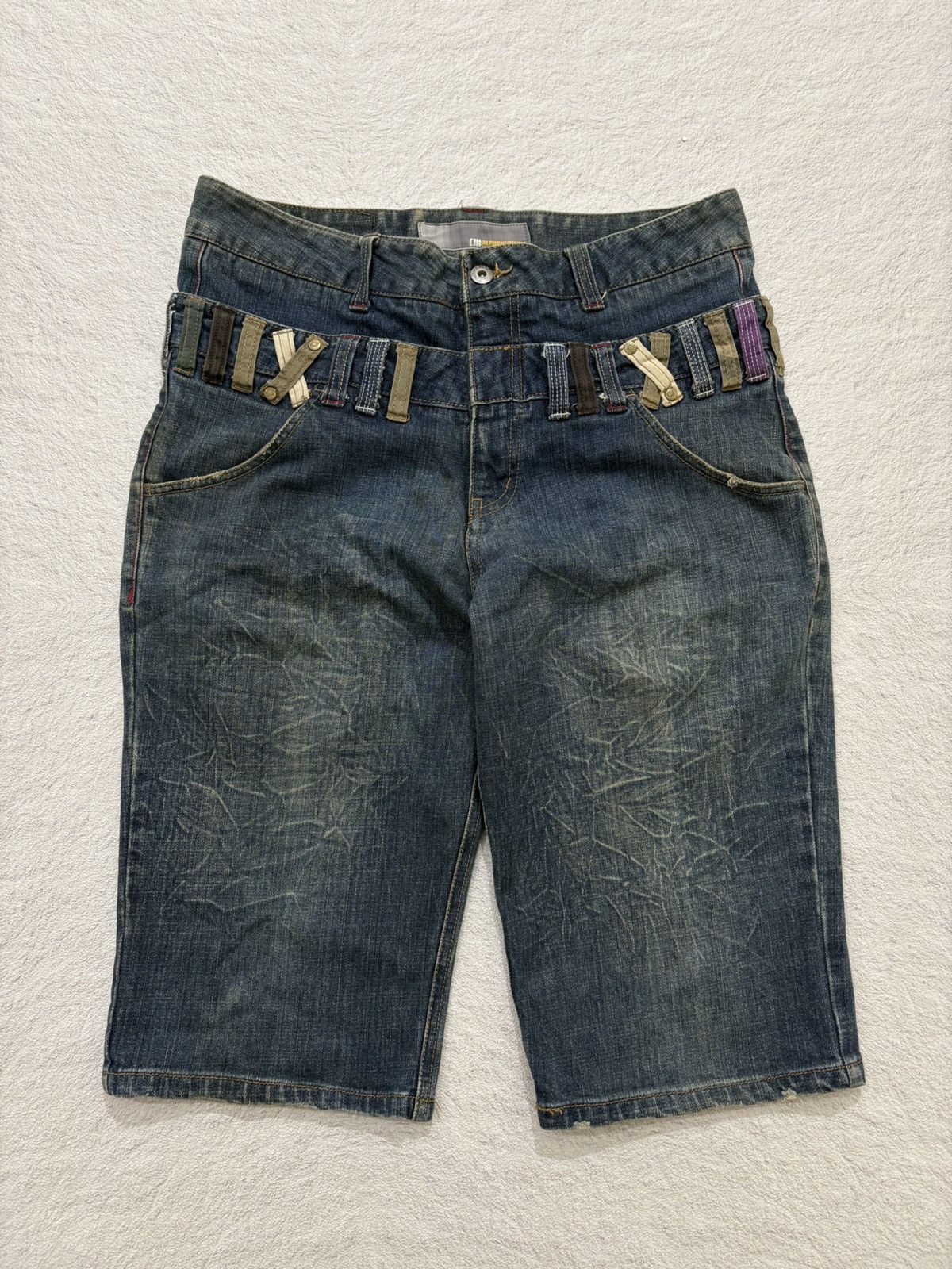 Kapital 2000s alpha numeric japan double Wasit wash Denim Y2k style Size US 31 - 1 Thumbnail