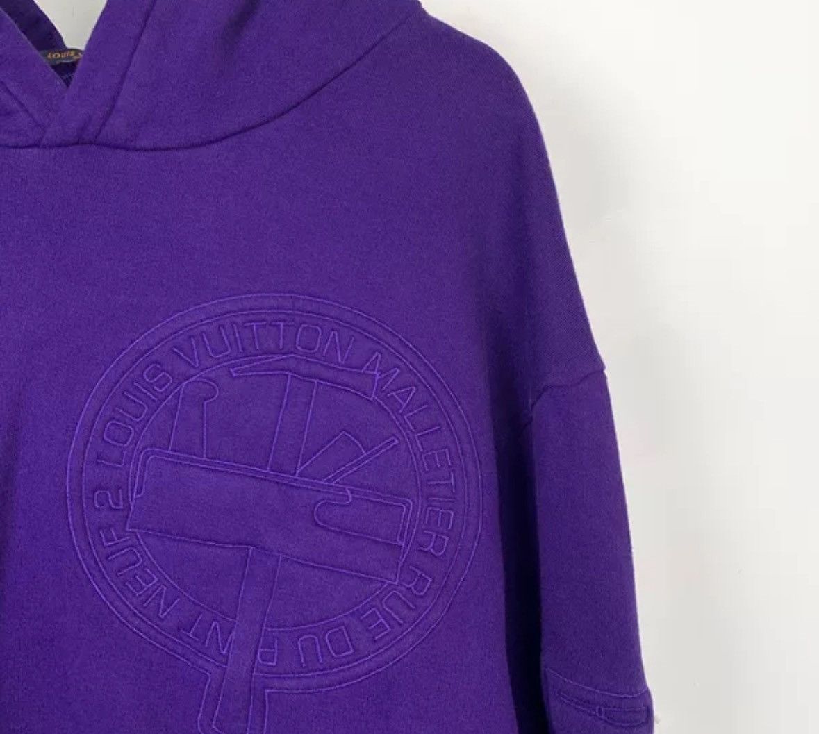 Louis Vuitton Louis Vuitton Lv Purple cotton long sleeved sweatshirt Size US L / EU 52-54 / 3 - 3 Thumbnail