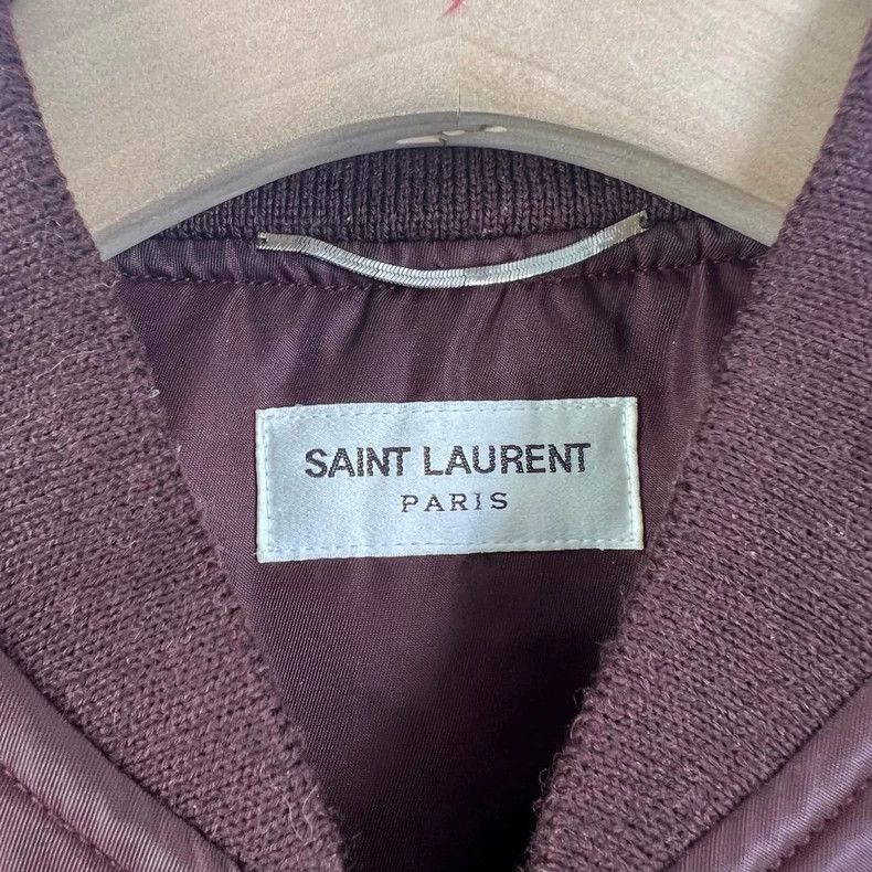 Saint Laurent Paris Saint Laurent Paris Burgundy ma1 flight jacket Size US S / EU 44-46 / 1 - 3 Thumbnail
