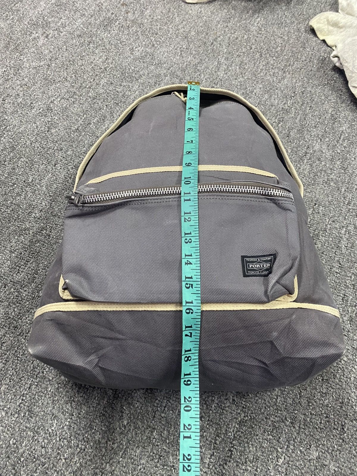 Porter PORTER Yoshida & Co Tokyo Japan Grey Canvas Casual Daypack Size ONE SIZE - 7 Thumbnail