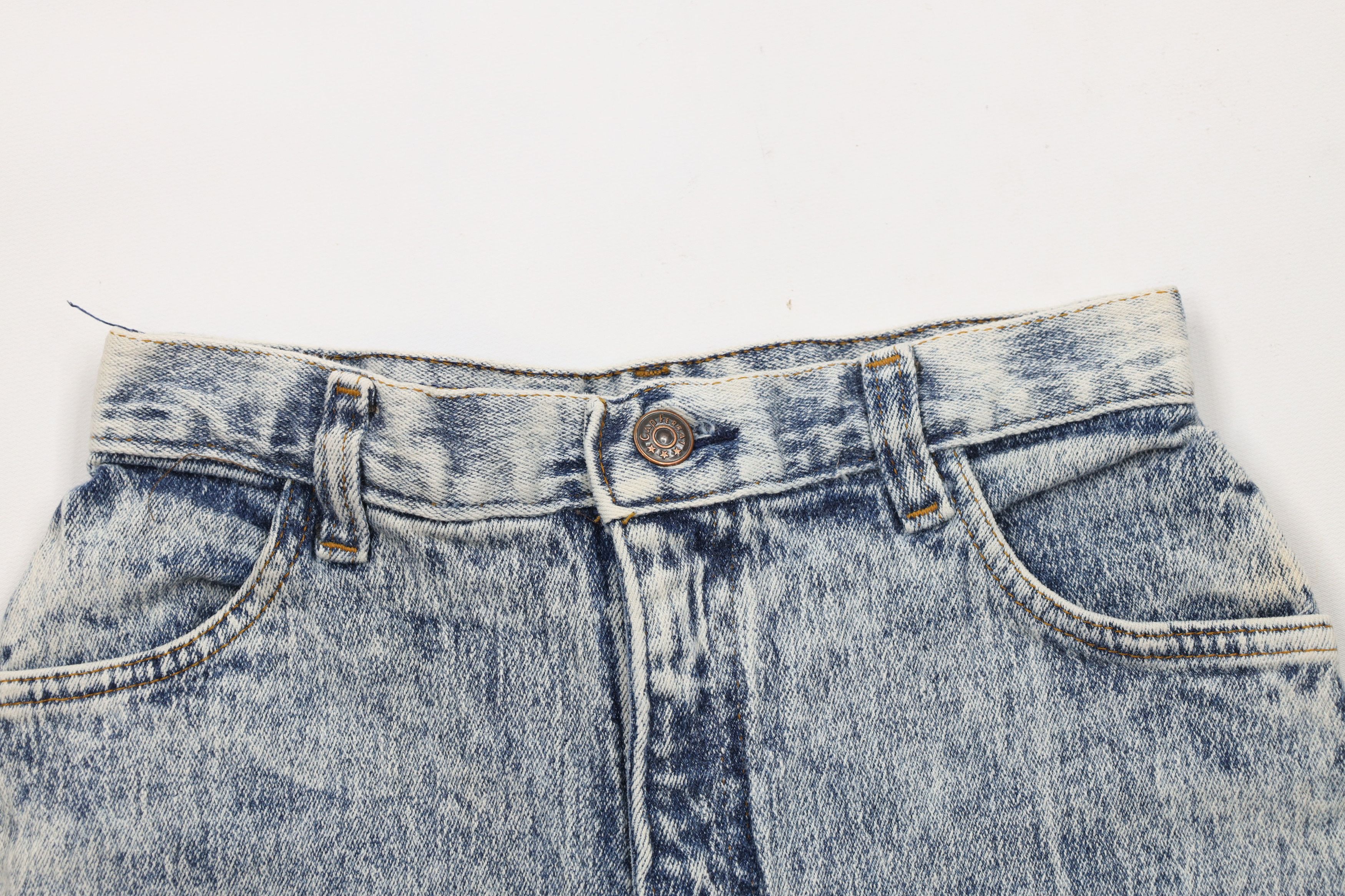 Vintage Vintage 90s Streetwear Acid Wash Cut Off Denim Jean Shorts Size 28" / US 6 / IT 42 - 2 Thumbnail