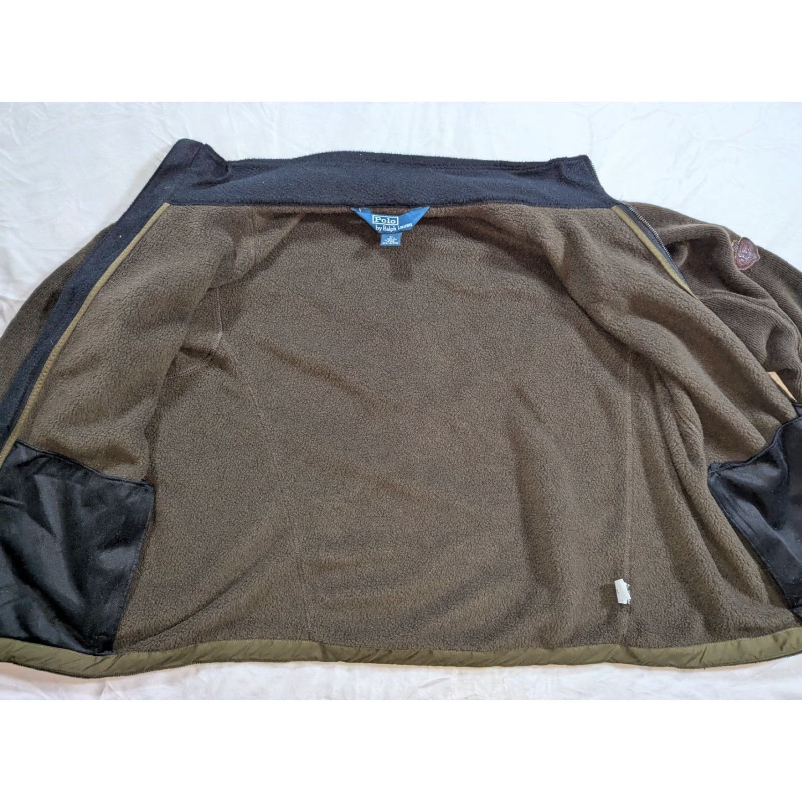 Polo Ralph Lauren VINTAGE Polo Ralph Lauren Jacket Mens XL Brown Fleece Full Zip Pheasant Size US XL / EU 56 / 4 - 7 Thumbnail