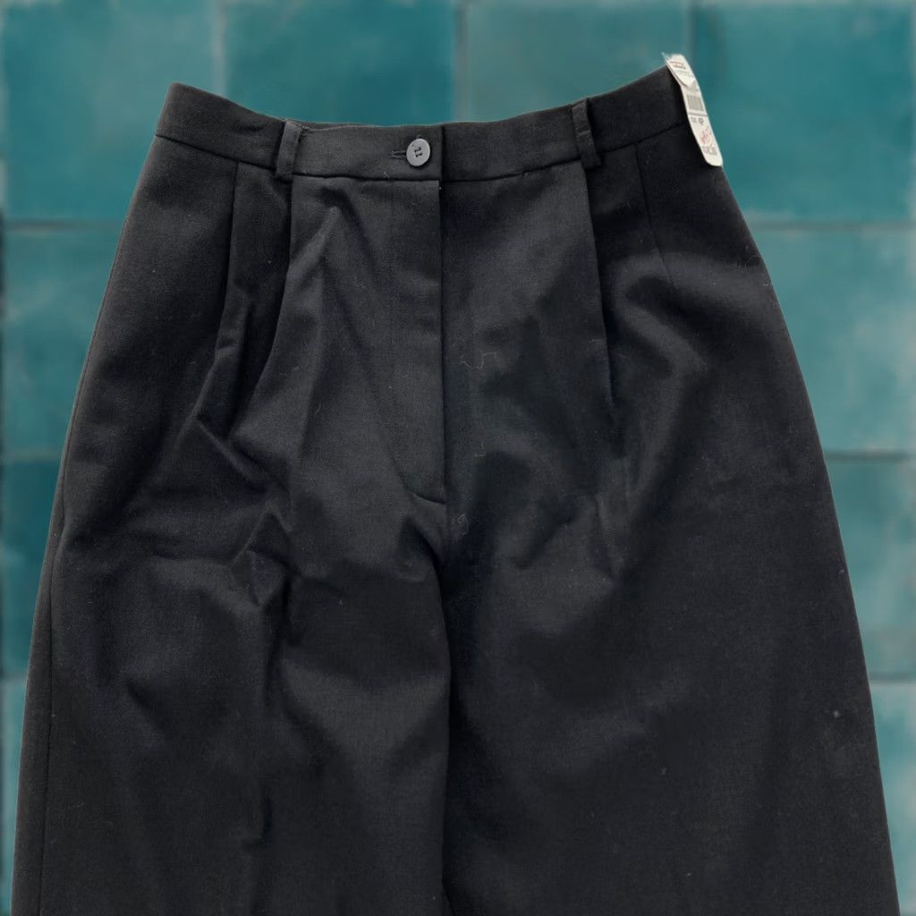 Talbots Talbots Pants Dress Talbots Women's 4 Black Wool Pleated Tapered Stretch Vintage Dress Pants Mens? Women. Size 27" / US 4 / IT 40 - 1 Thumbnail