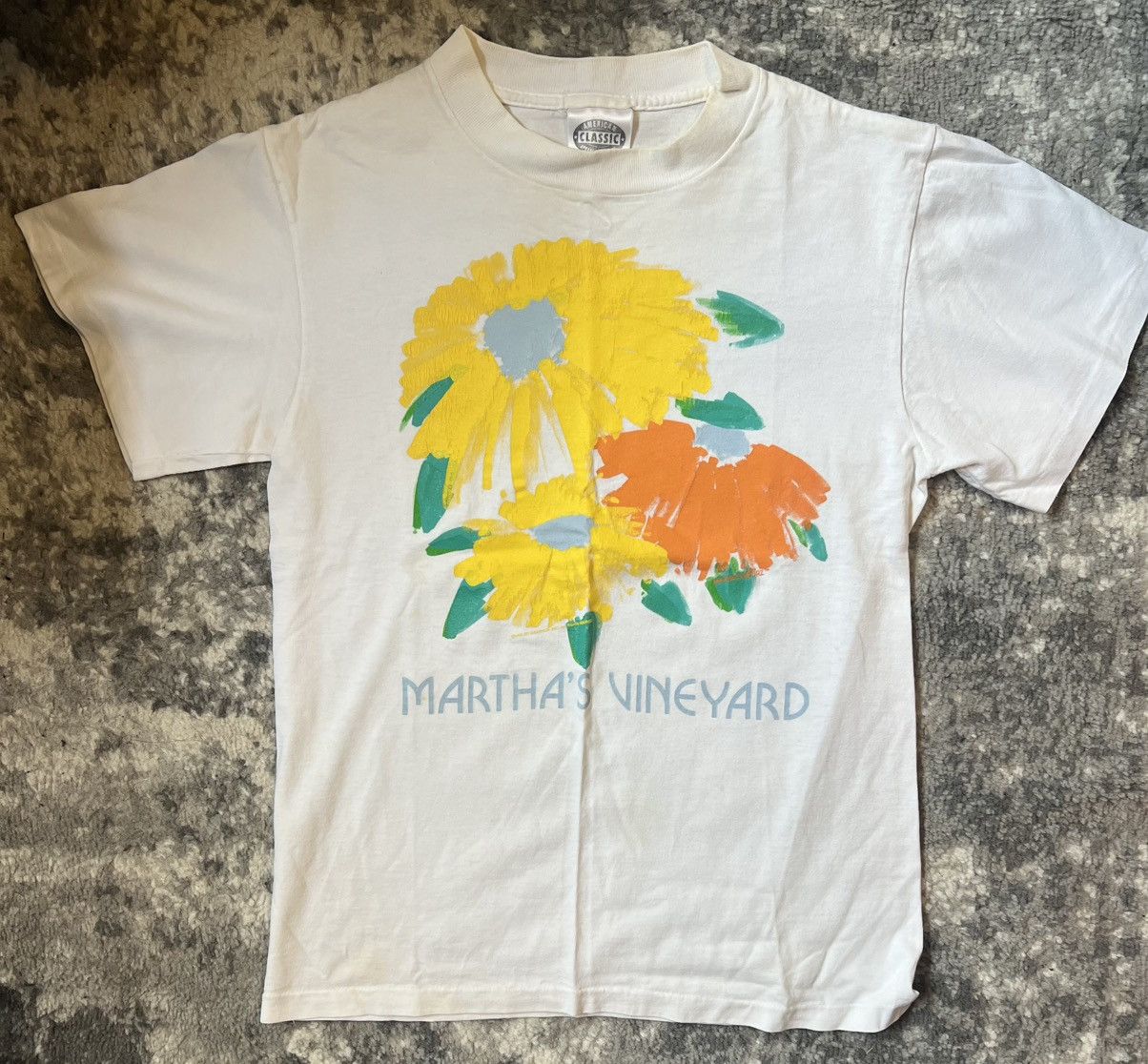 Martha’s Vineyard vintage 1993 flower shirt - white - small