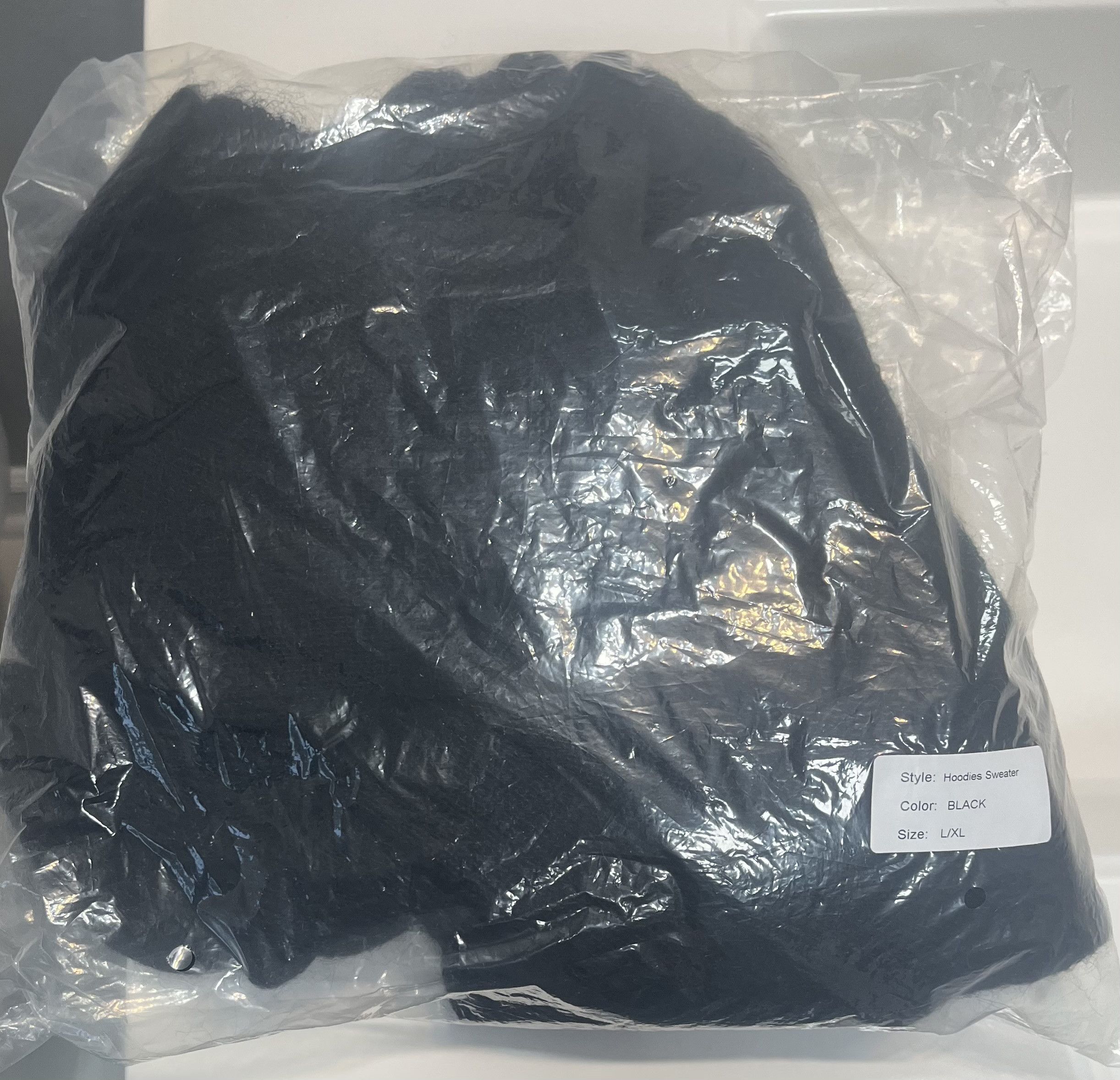 Destroy Lonely Corporate World Phantom Black Mohair Loose Knitted Hoodie Size US L / EU 52-54 / 3 - 5 Thumbnail