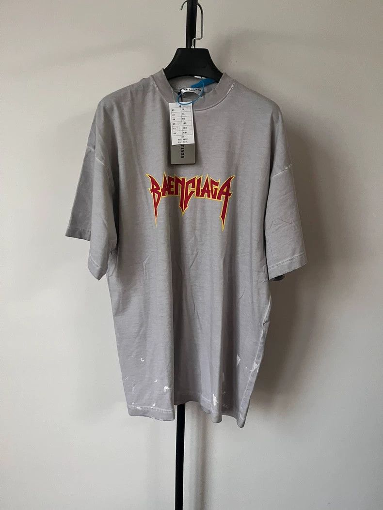 Balenciaga Balenciaga Flame Band Short Sleeve T-Shirt Size US L / EU 52-54 / 3 - 1 Thumbnail