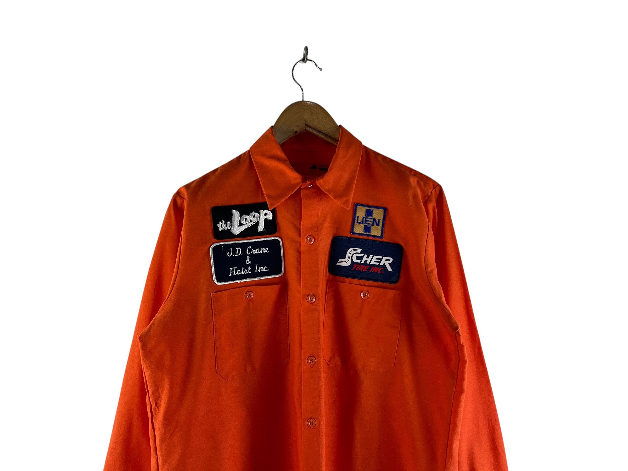 Red Kap Vintage Red Kap Multi Patch Work Shirt J.D Crane Hoist Inc Size US M / EU 48-50 / 2 - 9 Thumbnail