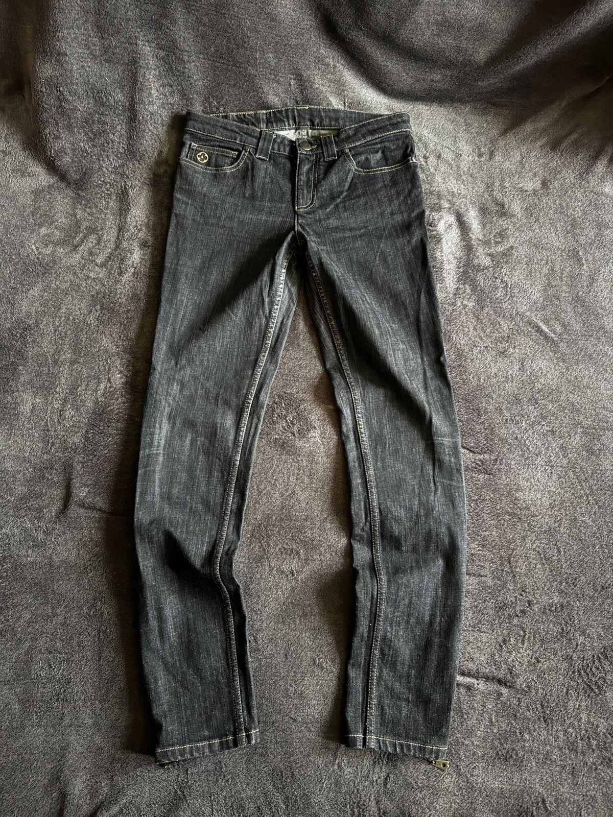 Louis Vuitton Louis Vuitton vintage zip jeans pants Size 26" / US 2 / IT 38 - 1 Thumbnail
