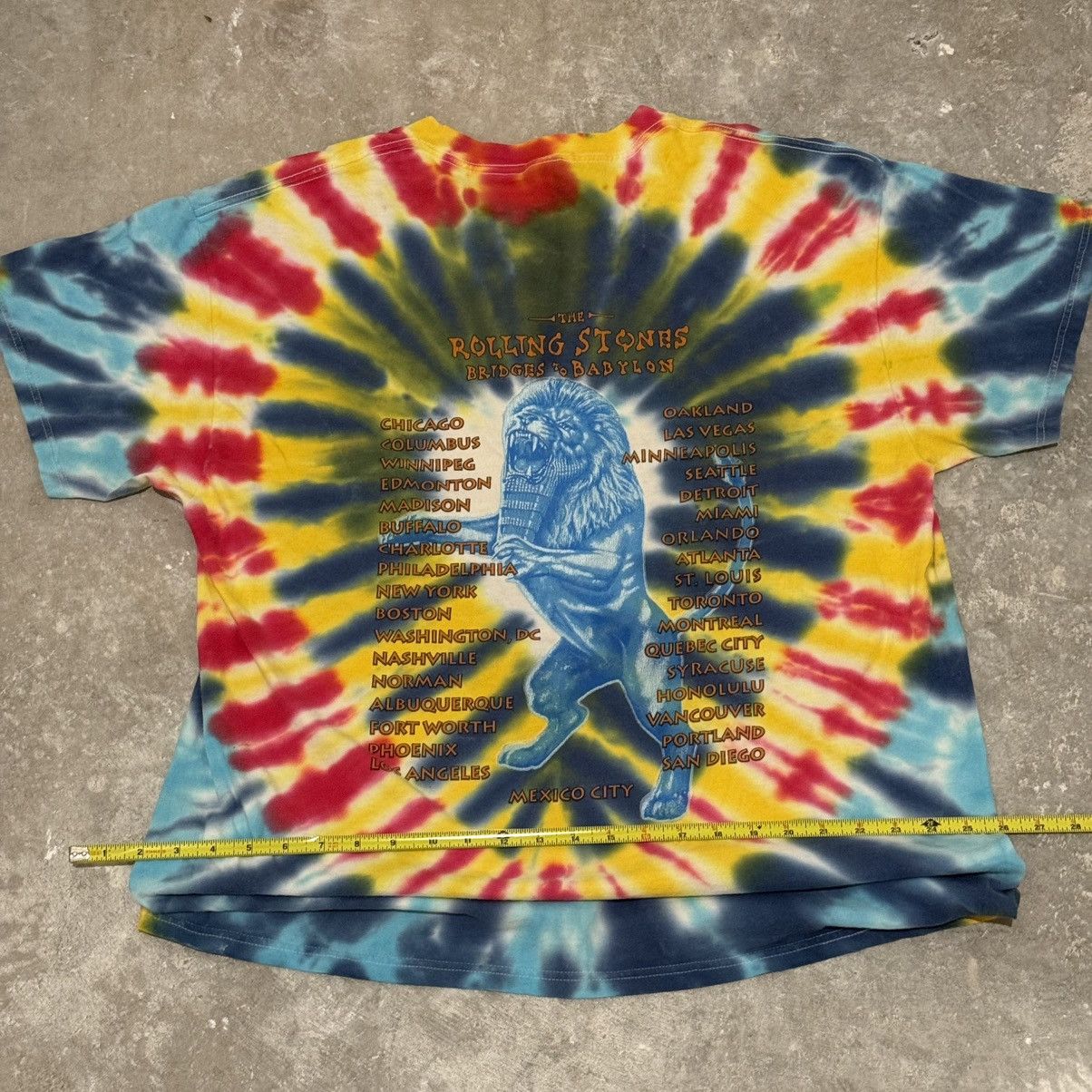 The Rolling Stones 1997 The Rolling Stones tie-dye bandtee Size US XL / EU 56 / 4 - 4 Thumbnail