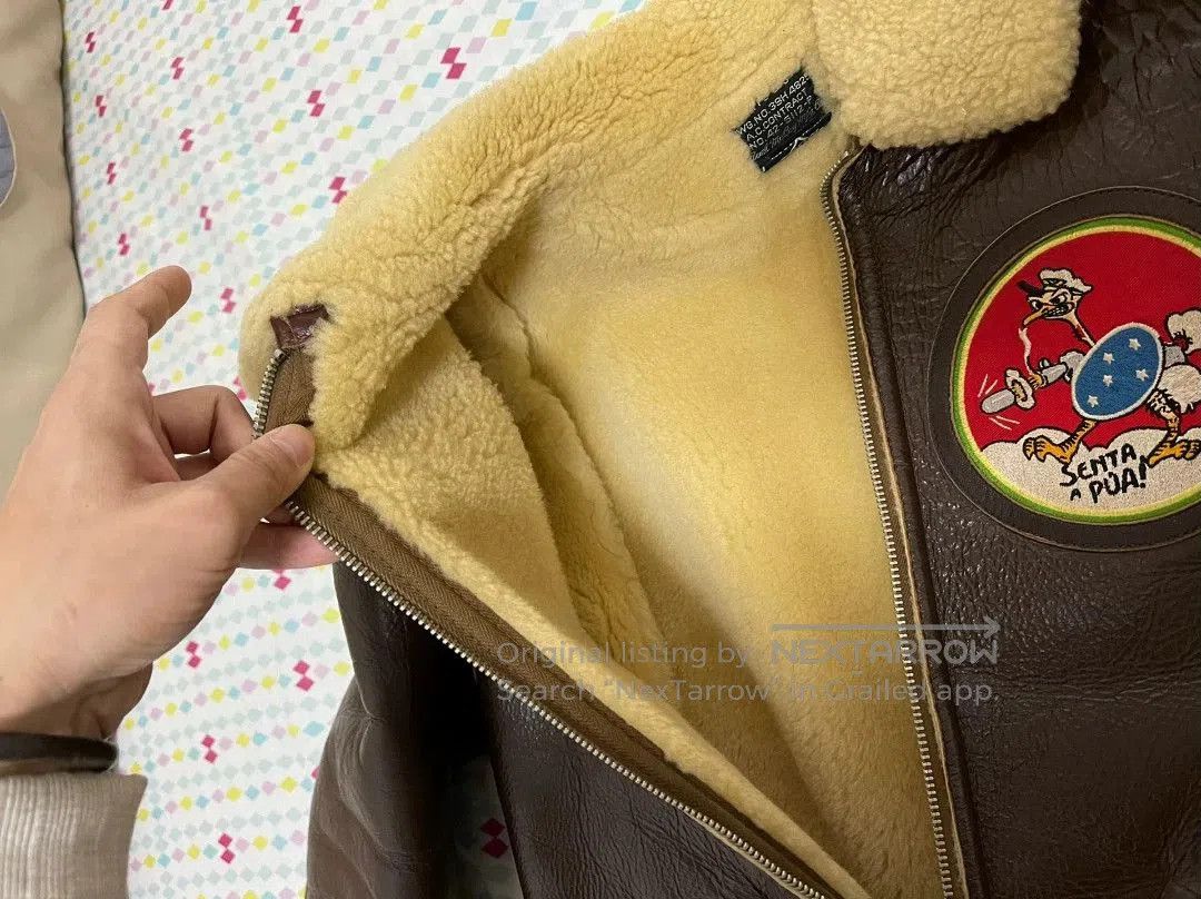 The Real McCoy's real mccoys b-6 leather aviator jacket. Size US S / EU 44-46 / 1 - 4 Thumbnail