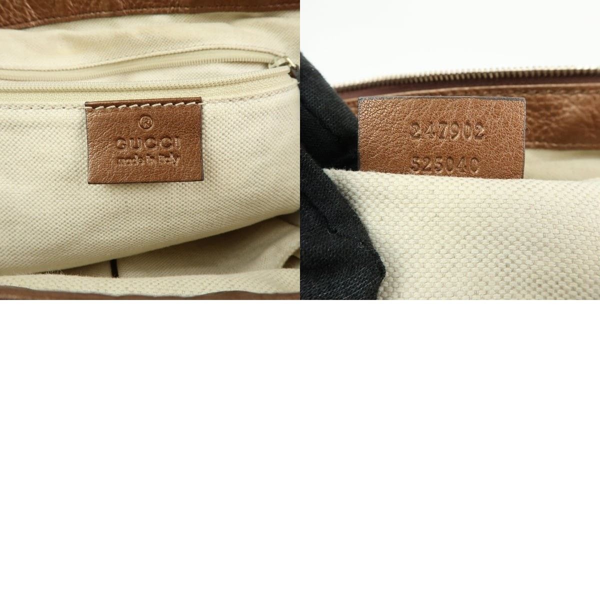 Gucci Gucci Sukey Interlocking G Calfskin Shoulder Bag Brown Size ONE SIZE - 8 Thumbnail