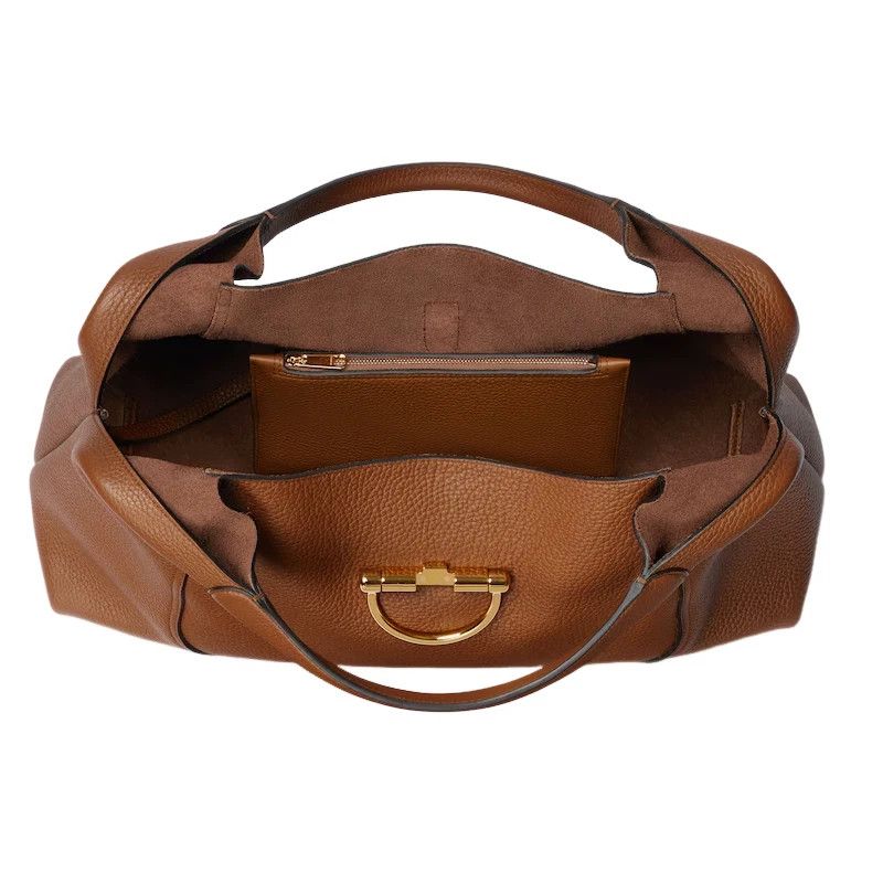 Gucci GUCCI Softbit Maxi Brown Leather Shoulder Bag New Auth Size ONE SIZE - 5 Thumbnail