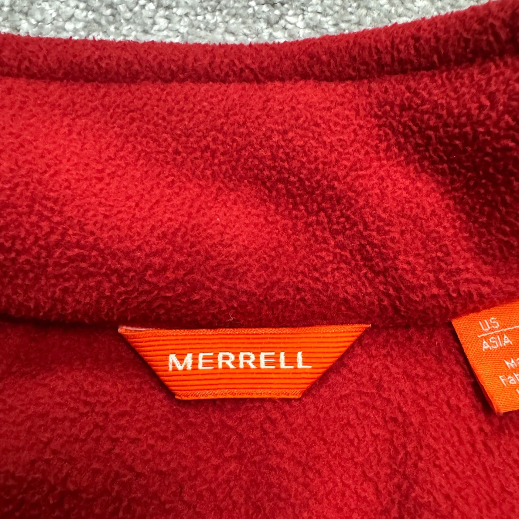 Merrell Merrell Jacket Pullover 1/4 Zip Fleece Mens S Red Outdoor Adventure Trail Casual Outdoor Mens Size US S / EU 44-46 / 1 - 7 Thumbnail