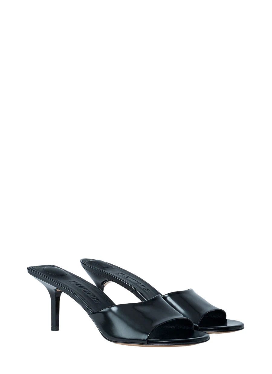 Jacquemus JACQUEMUS Cuisto Black Leather Mules New & Authentic Size US 8 / IT 38 - 2 Thumbnail