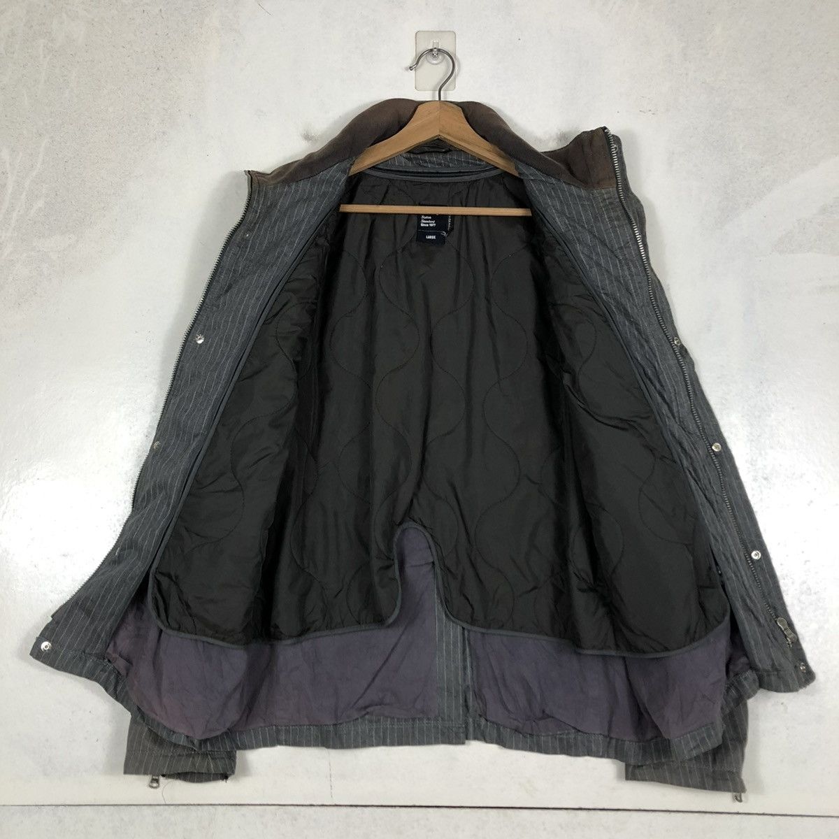 Japanese Brand VINTAGE HICKORY CHORE JACKET SHIPS JAPAN CARGO MULTI POCKET Size US L / EU 52-54 / 3 - 14 Thumbnail