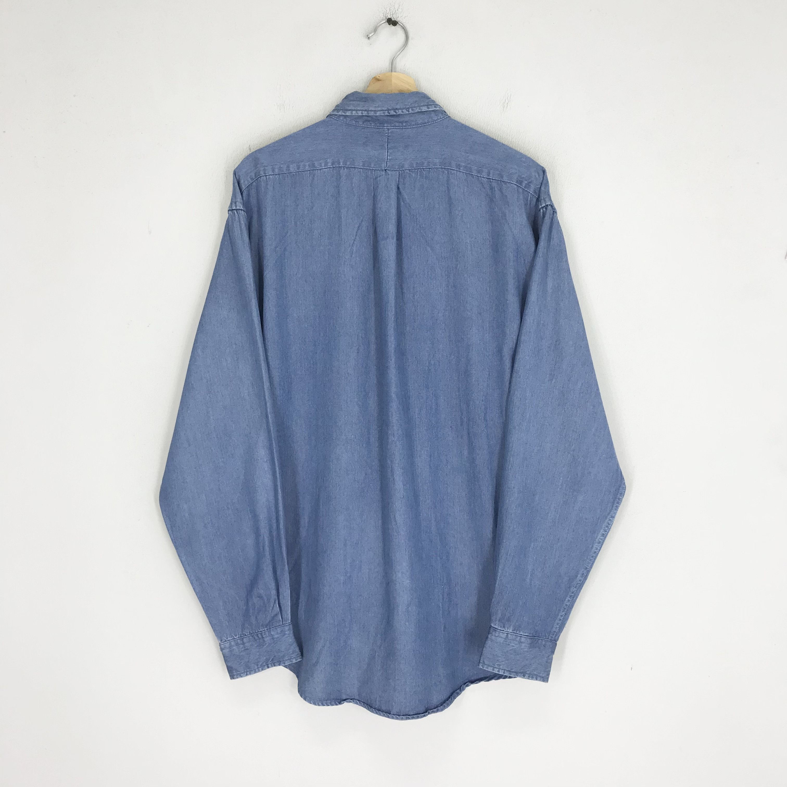 Polo Ralph Lauren Vintage 90s Polo Ralph Lauren Jeans Blue Shirt Size US XL / EU 56 / 4 - 2 Thumbnail
