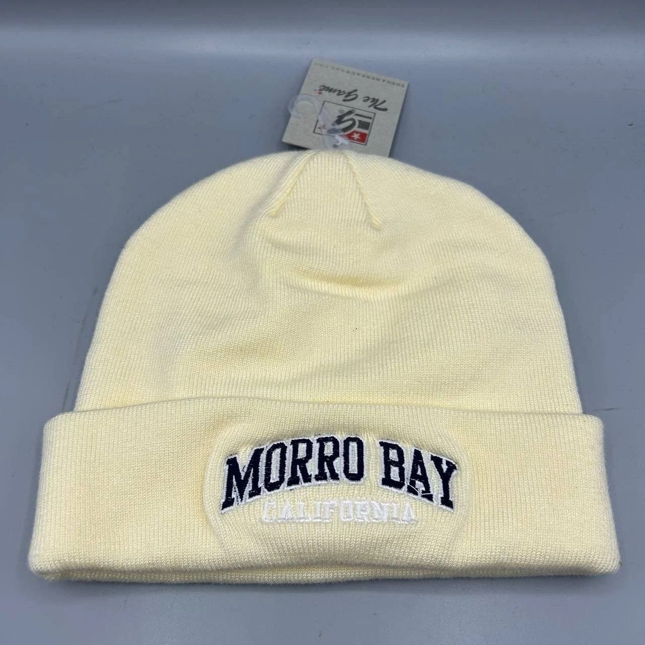 The Game Morro Bay California Hat Men Cream The Game Cuffed Beanie Size ONE SIZE - 1 Thumbnail