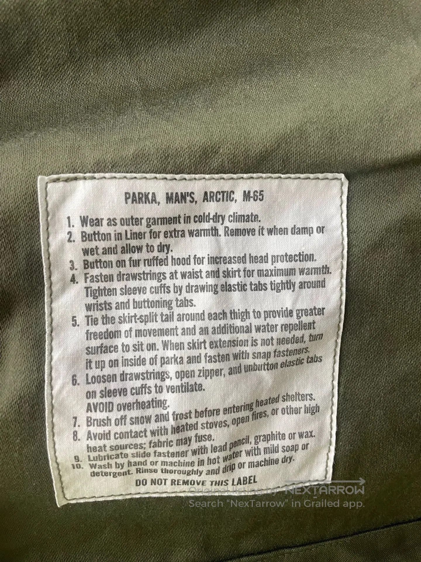 The Real McCoy's The Real McCoy's M65 Parka S Green. Size US S / EU 44-46 / 1 - 4 Thumbnail