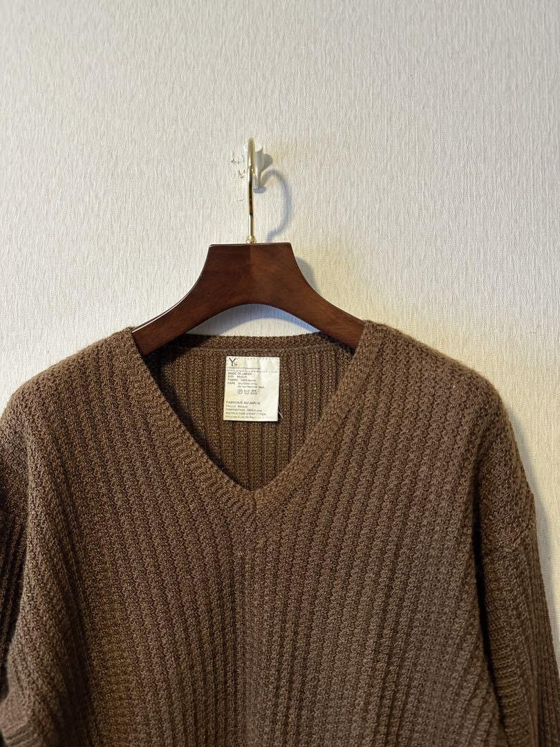 Yohji Yamamoto Yohji Yamamoto 1990s Ramie V-Neck Knit Sweater Size US M / EU 48-50 / 2 - 2 Thumbnail