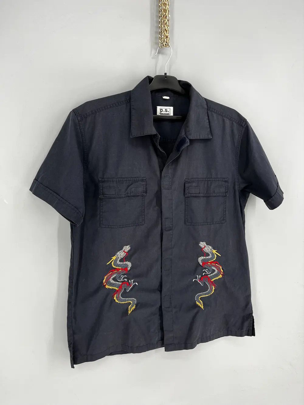 Vintage Vintage Y2k Washed AvantGarde Tribal Tee Dragon Button Ups Size US M / EU 48-50 / 2 - 2 Thumbnail