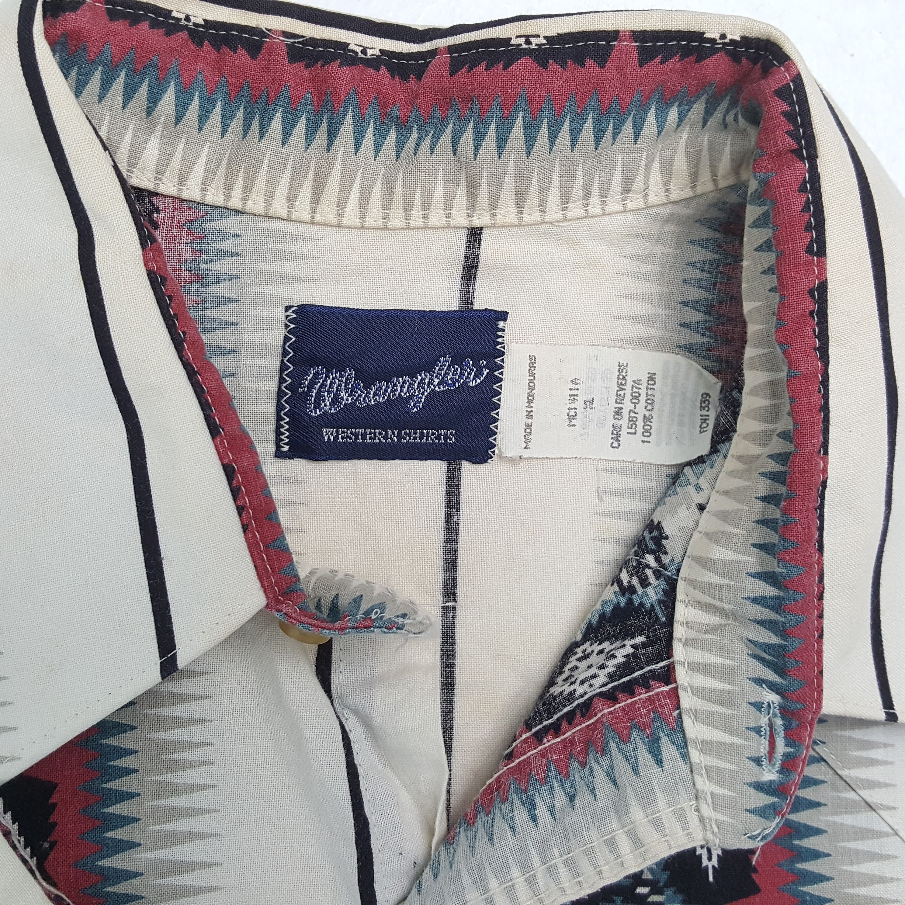 Vintage × Wrangler WRANGLER American Classic Fashion Style Casual Shirt Size US XL / EU 56 / 4 - 8 Thumbnail