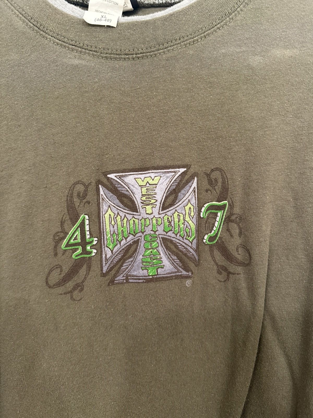 West Coast Choppers Vintage West Coast Choppers Layered Long Sleeve Shirt Size US XL / EU 56 / 4 - 3 Thumbnail