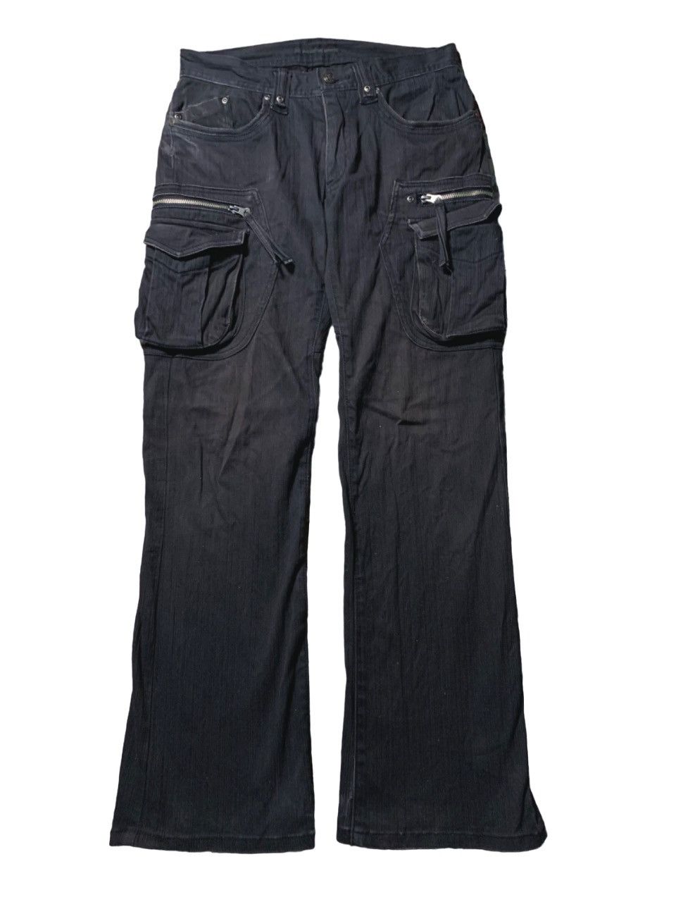 image of Archival Clothing Og Japanese Cargo Pant Brand Bee Bell in Black, Men's (Size 29)