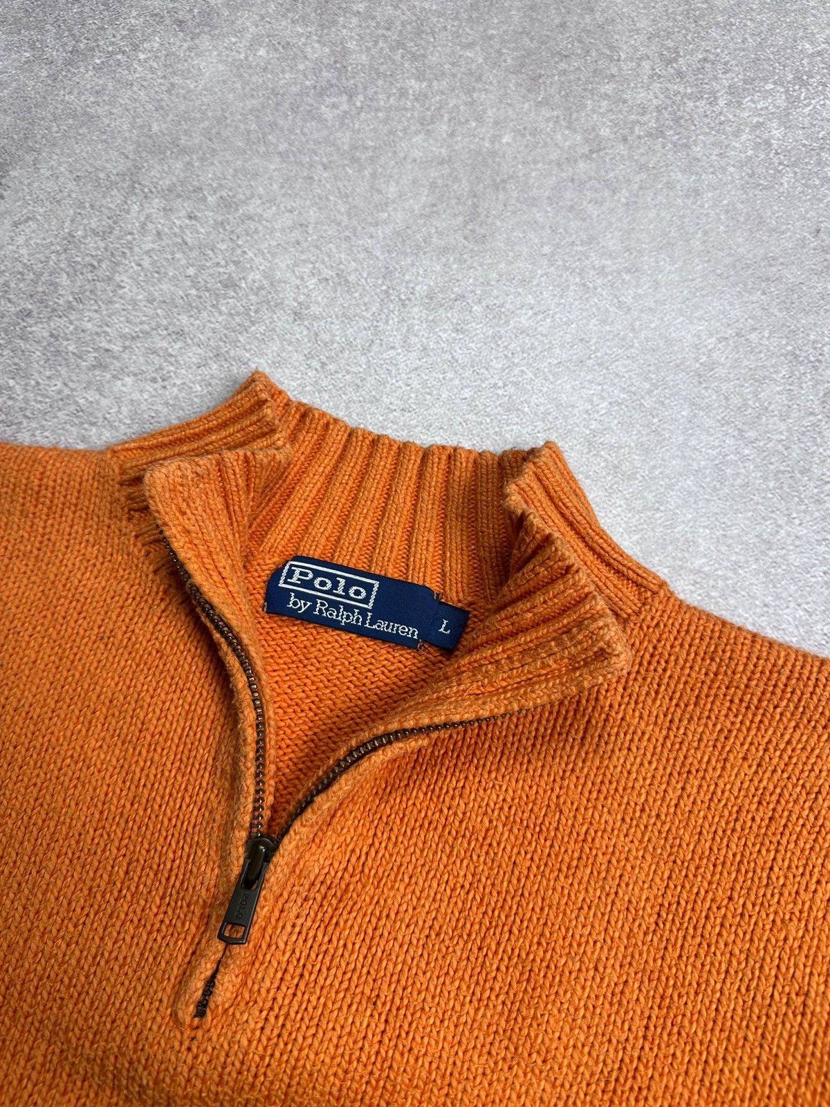Polo Ralph Lauren Vintage Polo Ralph Lauren RRL Cable Quarter Zip Sweater L Size US L / EU 52-54 / 3 - 4 Thumbnail