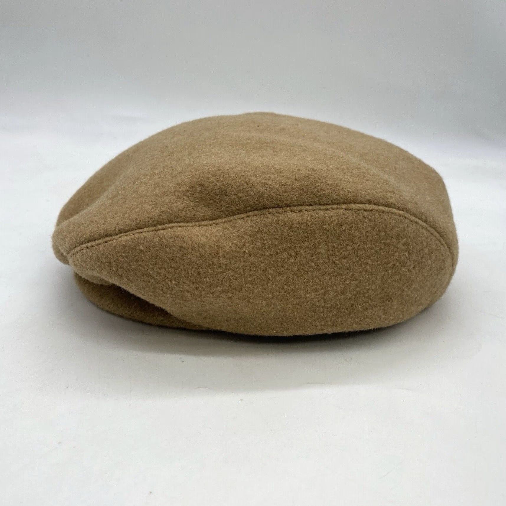Pendleton VINTAGE Pendleton Wool Mens Small Newsboy Driver Flat Hat Tan Brown Paperboy Cap Size ONE SIZE - 2 Thumbnail