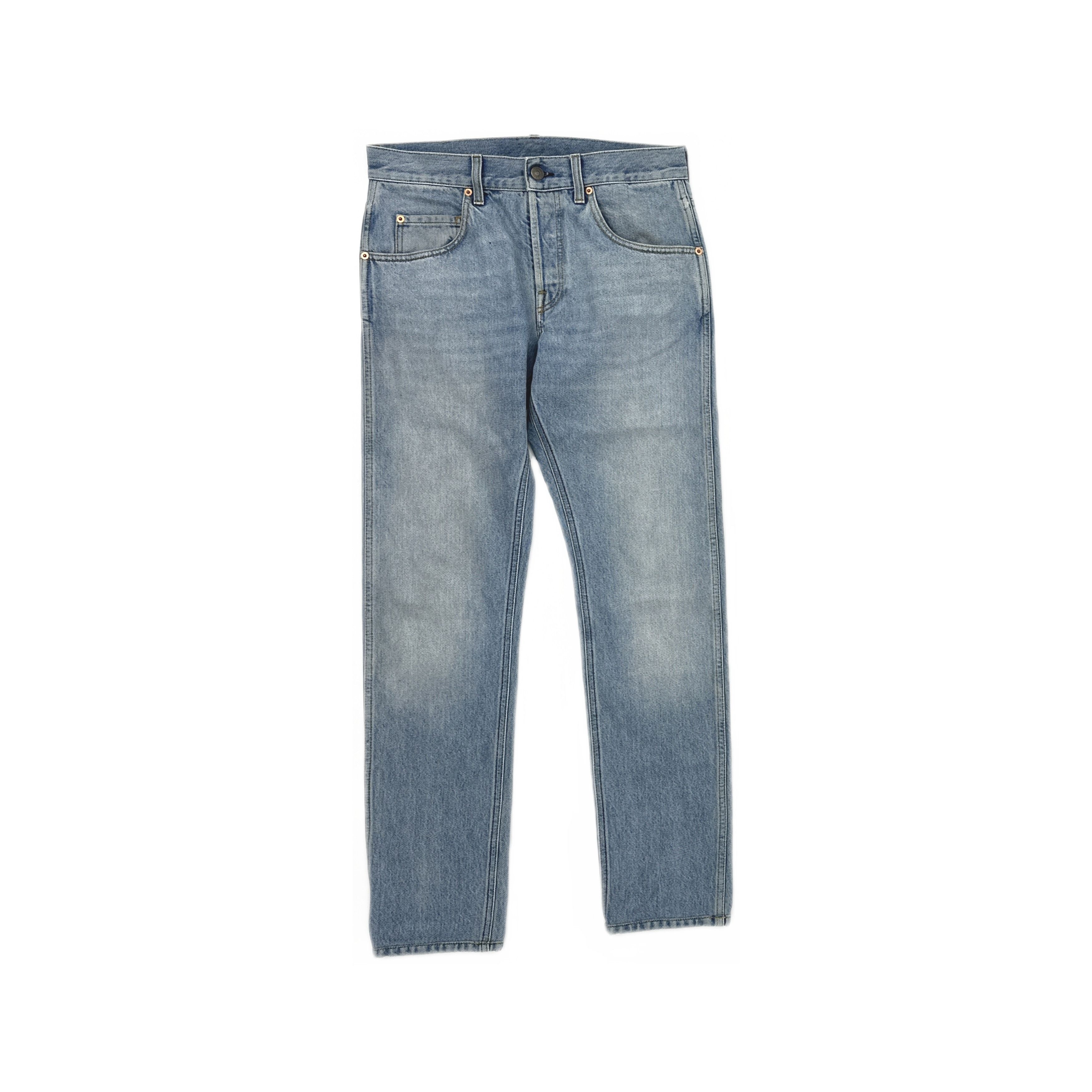 Gucci Gucci Demna Horsebit Jeans in Washed Japanese Denim Size 32