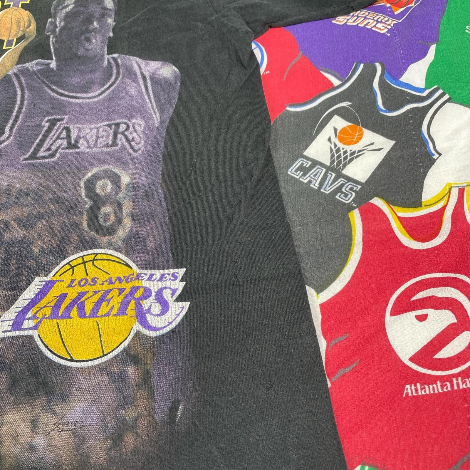 NBA × Vintage VTG 1990s NBA Kobe Bryant Los Angeles Lakers Mens T-Shirt Size US M / EU 48-50 / 2 - 4 Thumbnail