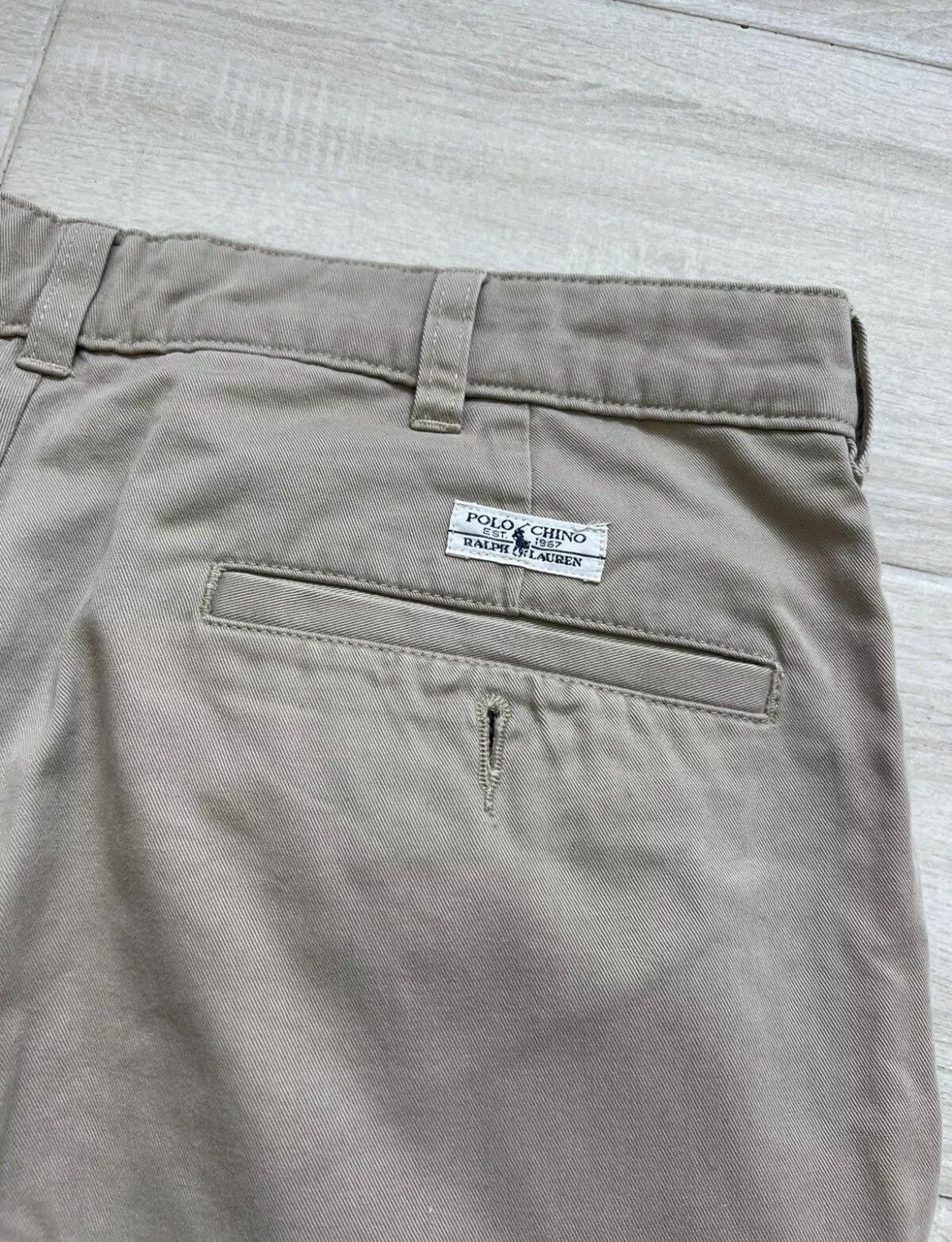 Polo Ralph Lauren × Vintage VTG Men's Polo Ralph Lauren Chino Pants Beige Straight Size US 34 / EU 50 - 8 Thumbnail