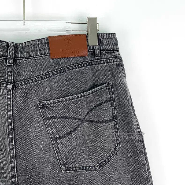 Brunello Cucinelli Brunello Cucinelli Black Gray Cotton Casual Denim Long Pan Size 30" / US 8 / IT 44 - 5 Thumbnail