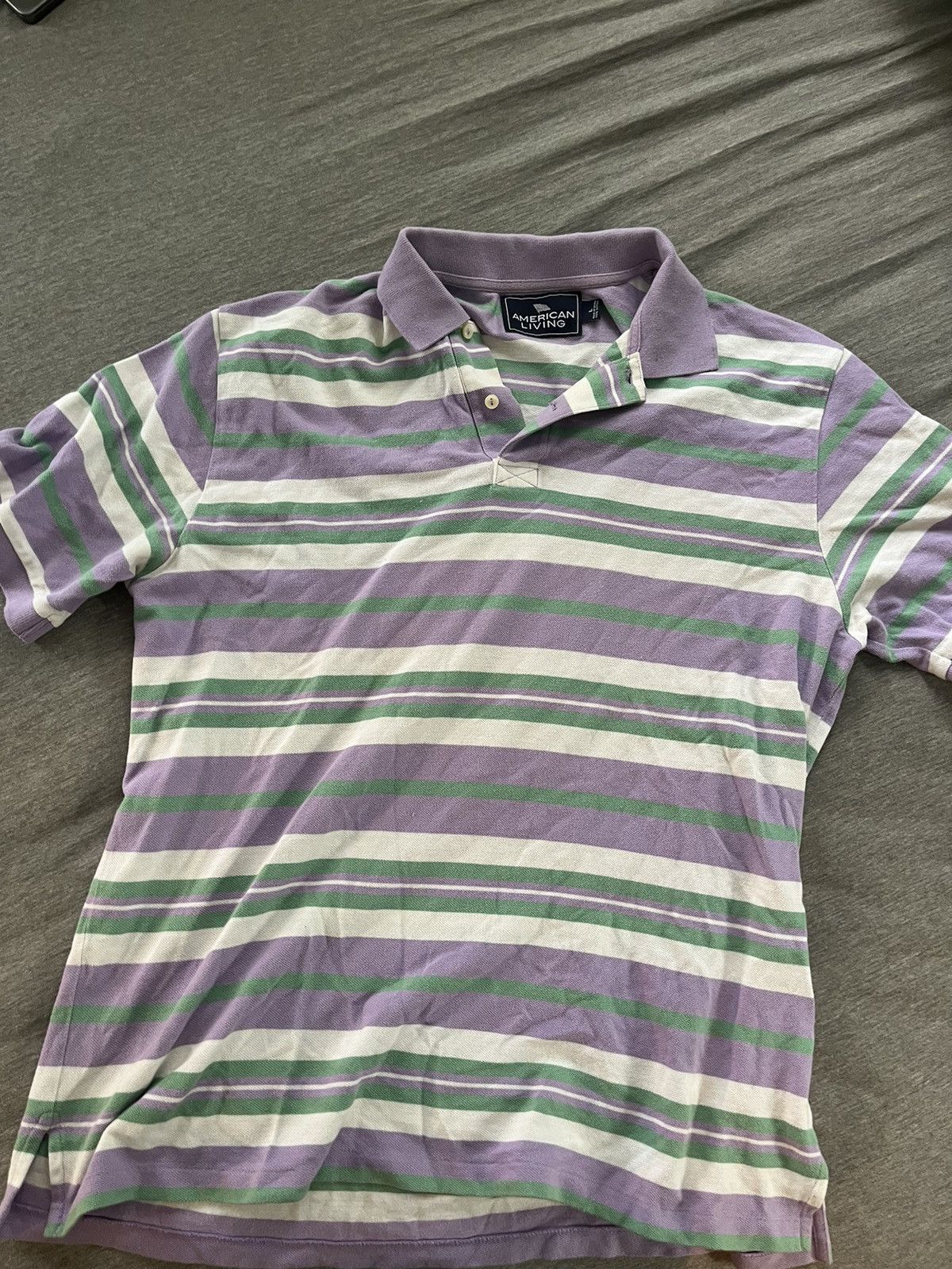 Lands' End × Polo Ralph Lauren Striped Polo Blank Size US M / EU 48-50 / 2 - 1 Thumbnail